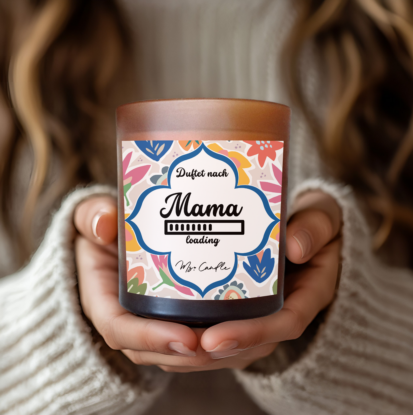 Duftkerze mit Botschaft - Mama Loading