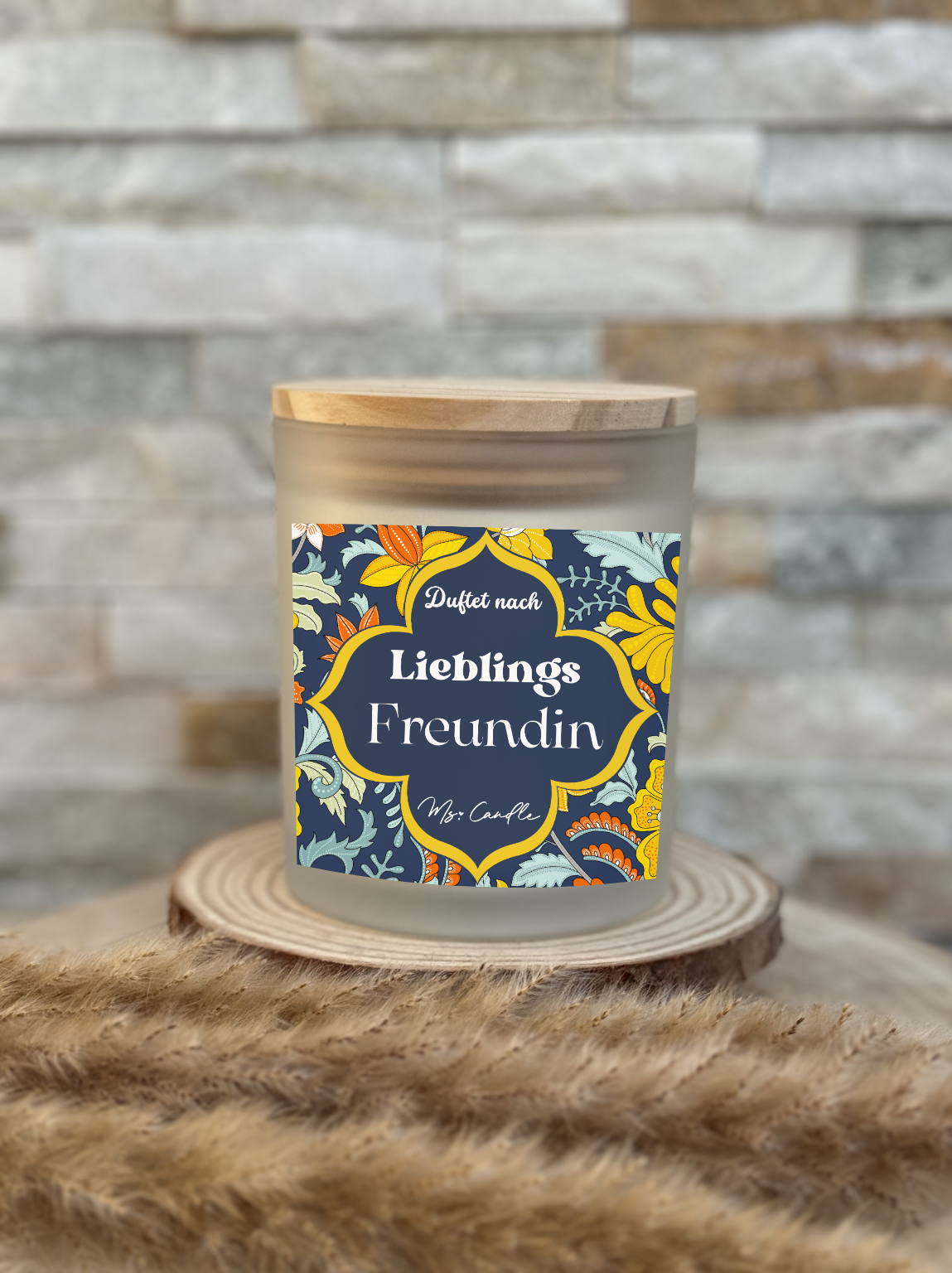 Duftkerze mit Botschaft - Lieblings Freundin
