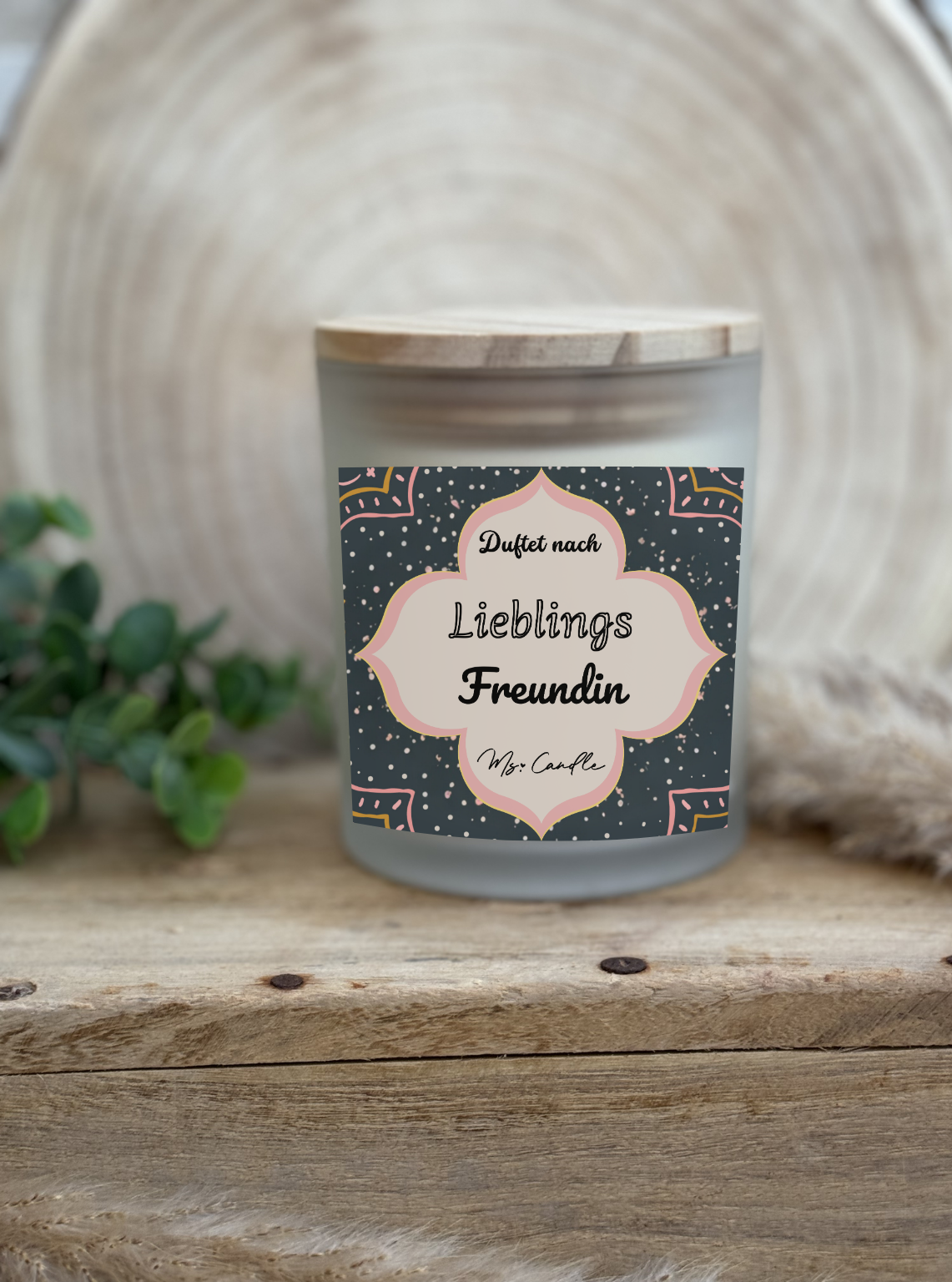Duftkerze mit Botschaft - Lieblings Freundin