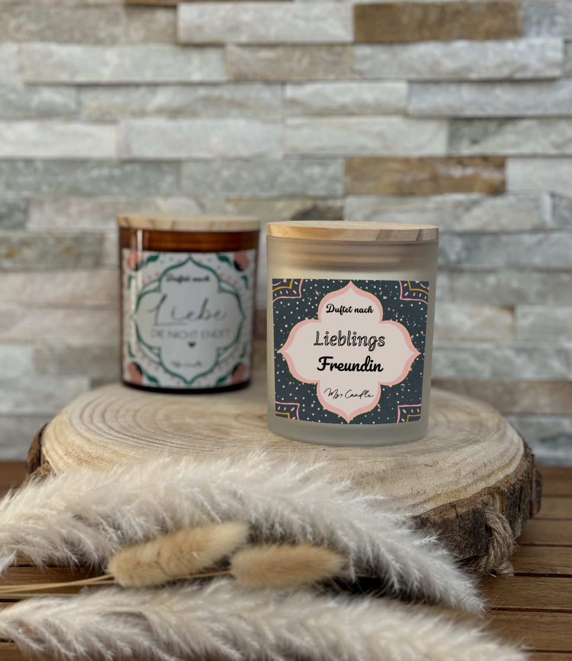 Duftkerze mit Botschaft - Lieblings Freundin