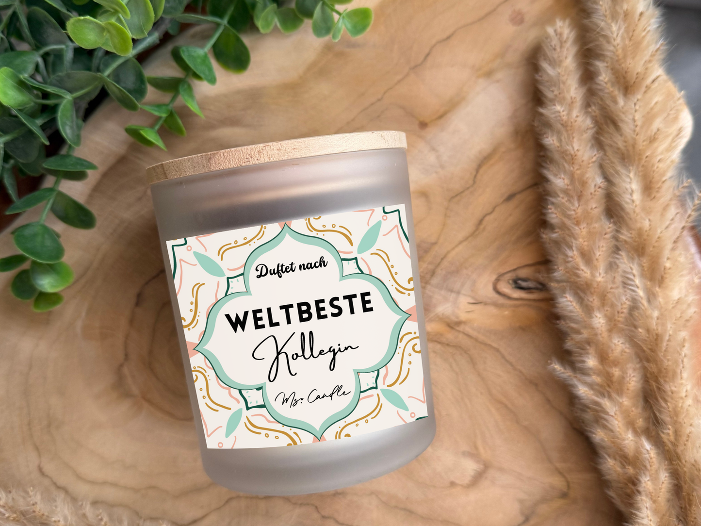 Duftkerze mit Botschaft - Weltbeste Kollegin