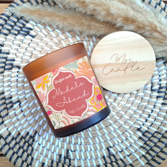 Duftkerze mit Botschaft - Mädelsabend