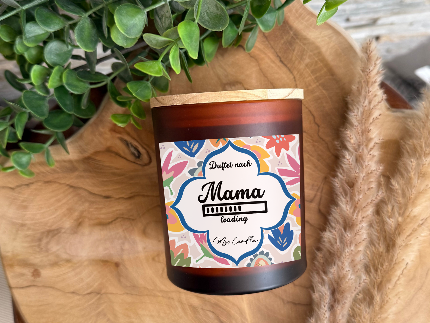 Duftkerze mit Botschaft - Mama Loading