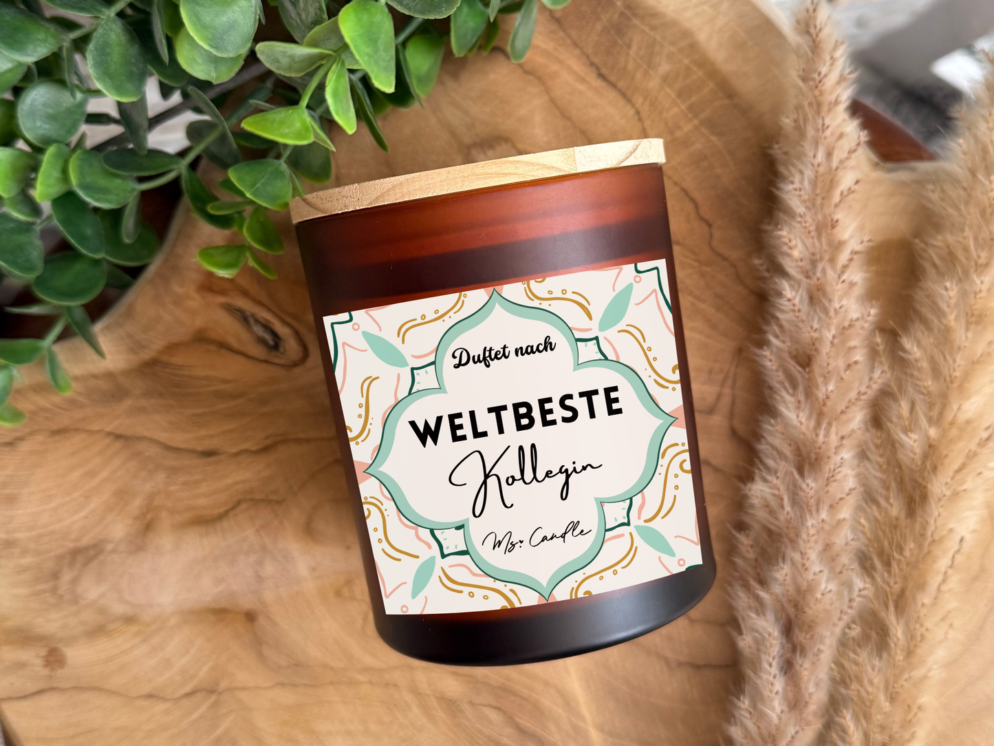 Duftkerze mit Botschaft - Weltbeste Kollegin