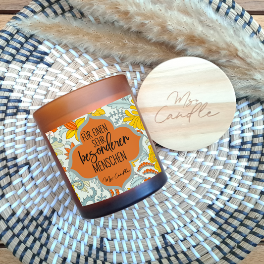 Duftkerze mit Botschaft - Für einen sehr besonderen Menschen