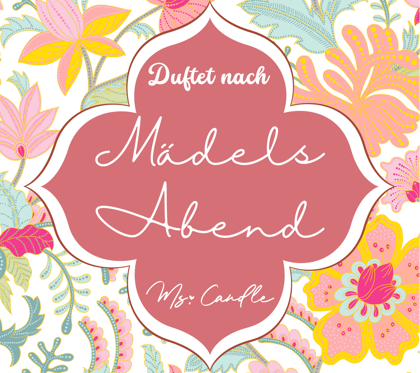 Duftkerze mit Botschaft - Mädelsabend