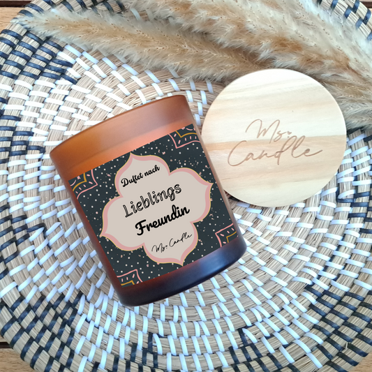 Duftkerze mit Botschaft - Lieblings Freundin
