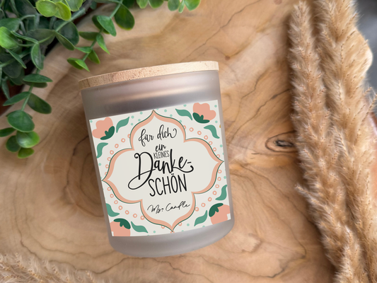 Duftkerze mit Botschaft - Für dich ein kleines Dankeschön