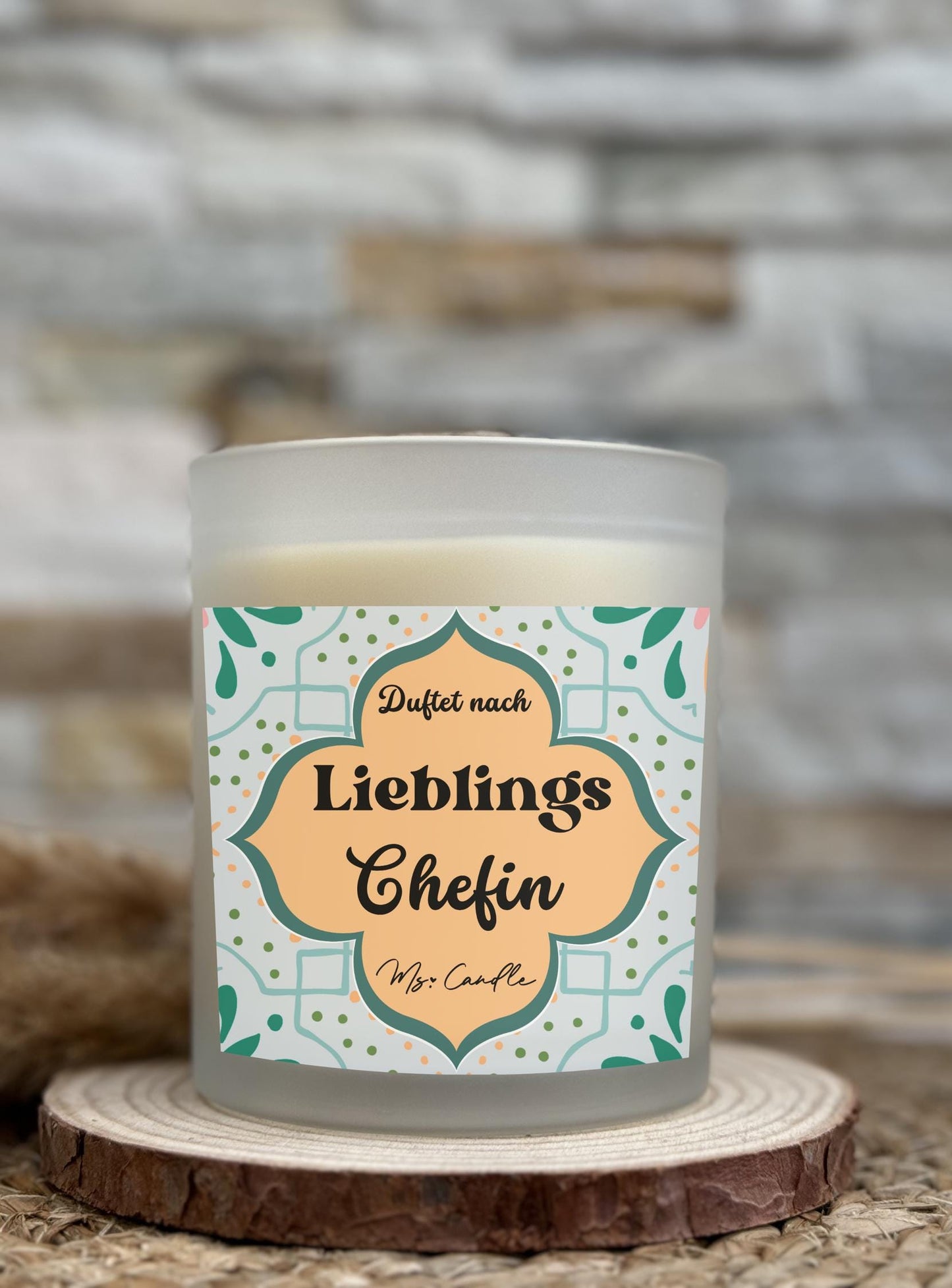 Duftkerze mit Botschaft - Lieblings Chefin