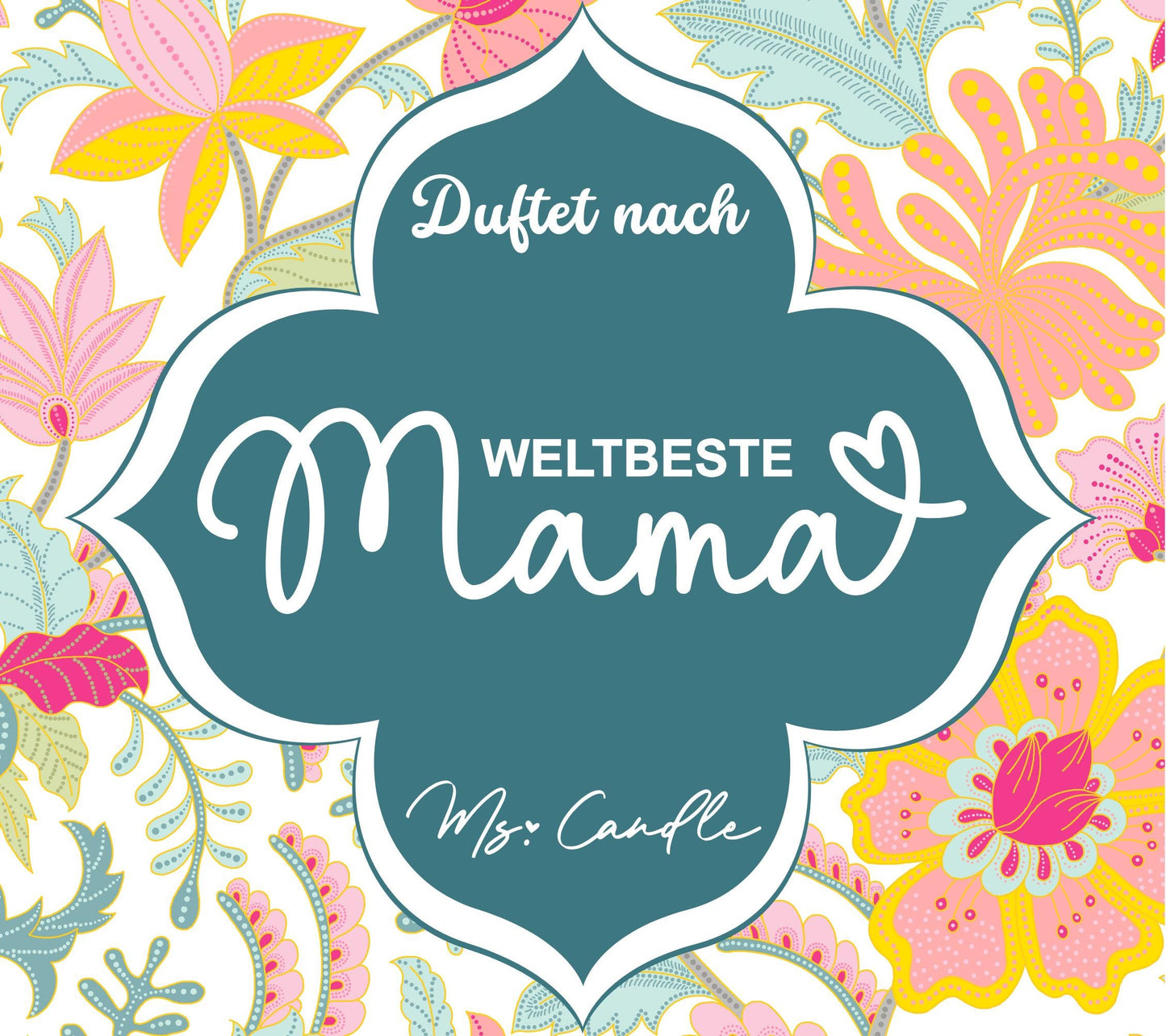Duftkerze mit Botschaft - Weltbeste Mama