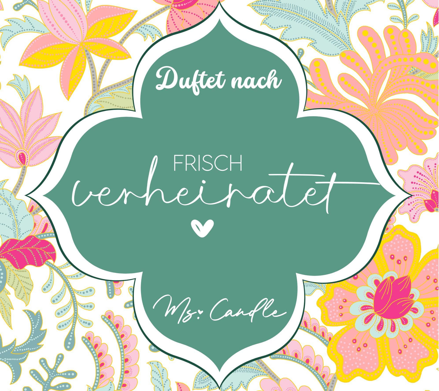 Hochzeitsgeschenk Ehepaar Hochzeitstag Geschenk Duftkerze mit Spruch frisch verheiratet Sojawachs Kerze zur Hochzeit Geschenk für Brautpaar