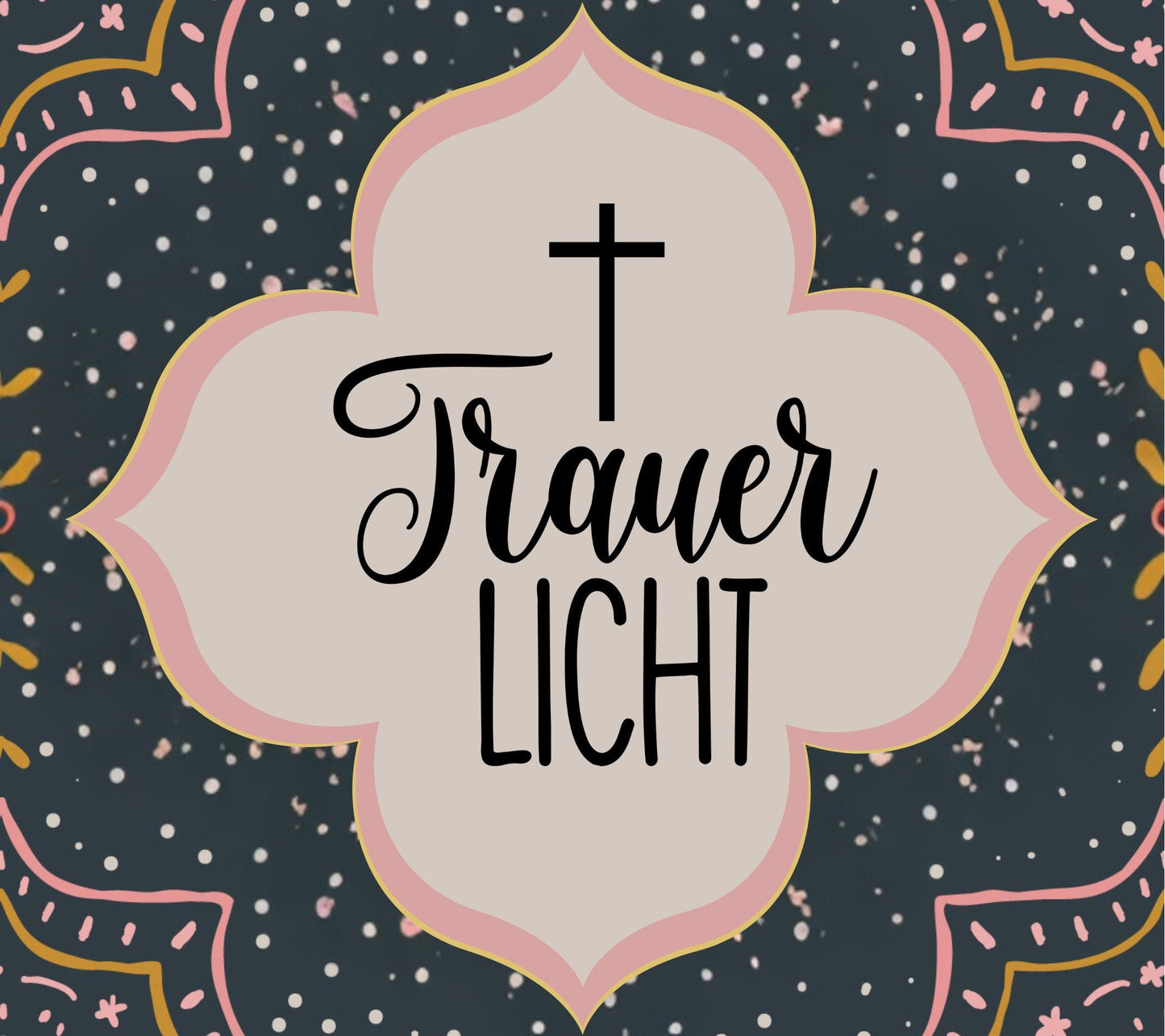 Trauerkerze mit Botschaft - Trauerlicht