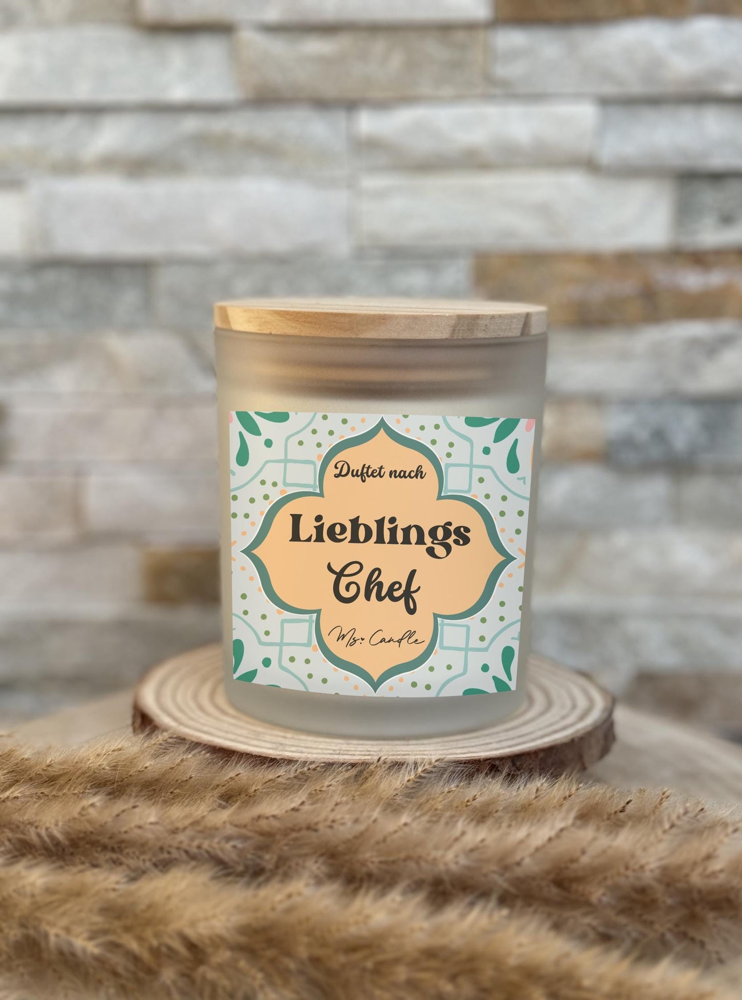 Duftkerze mit Botschaft - Lieblings Chef