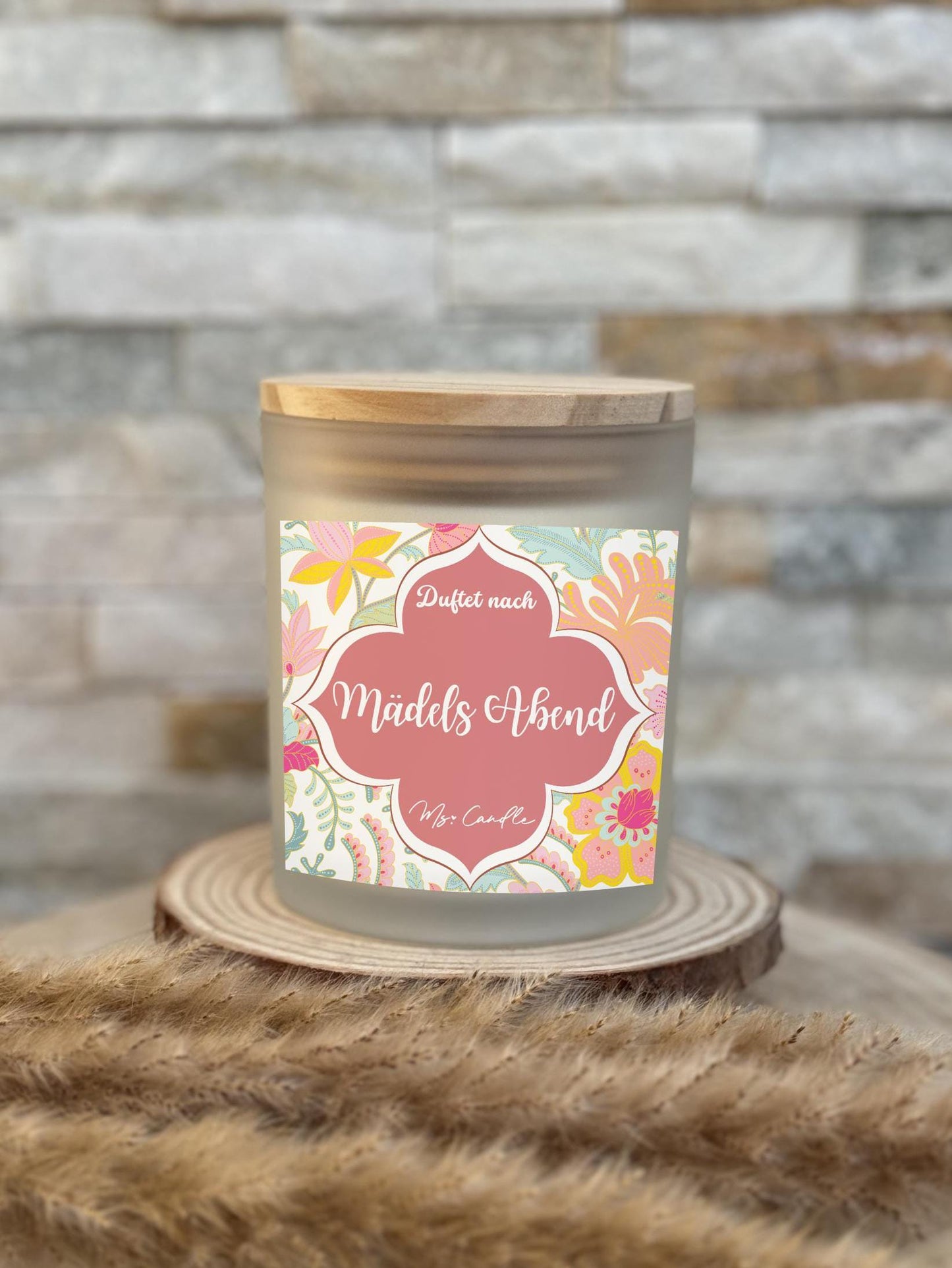 Duftkerze mit Botschaft - Mädelsabend