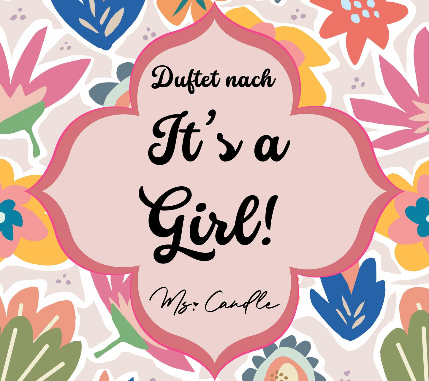Duftkerze mit Botschaft - It´s a Girl