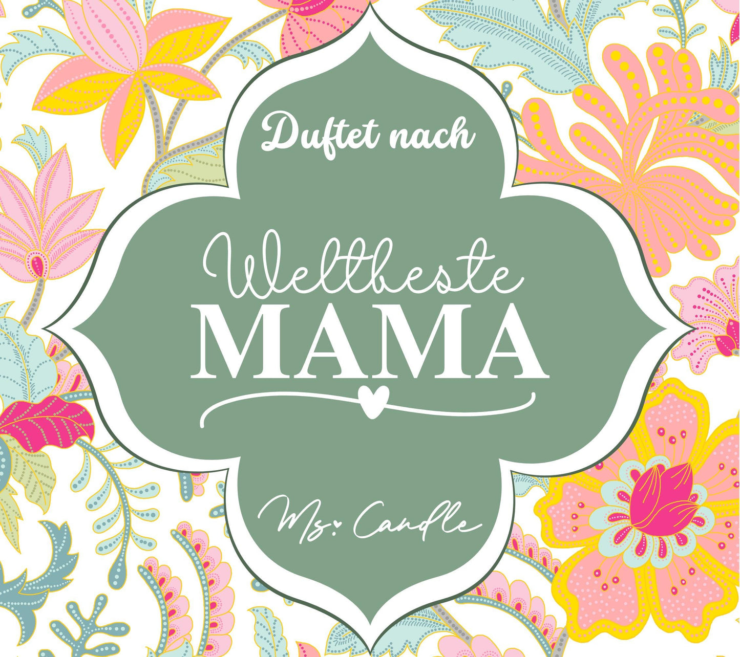 Duftkerze mit Botschaft - Weltbeste Mama