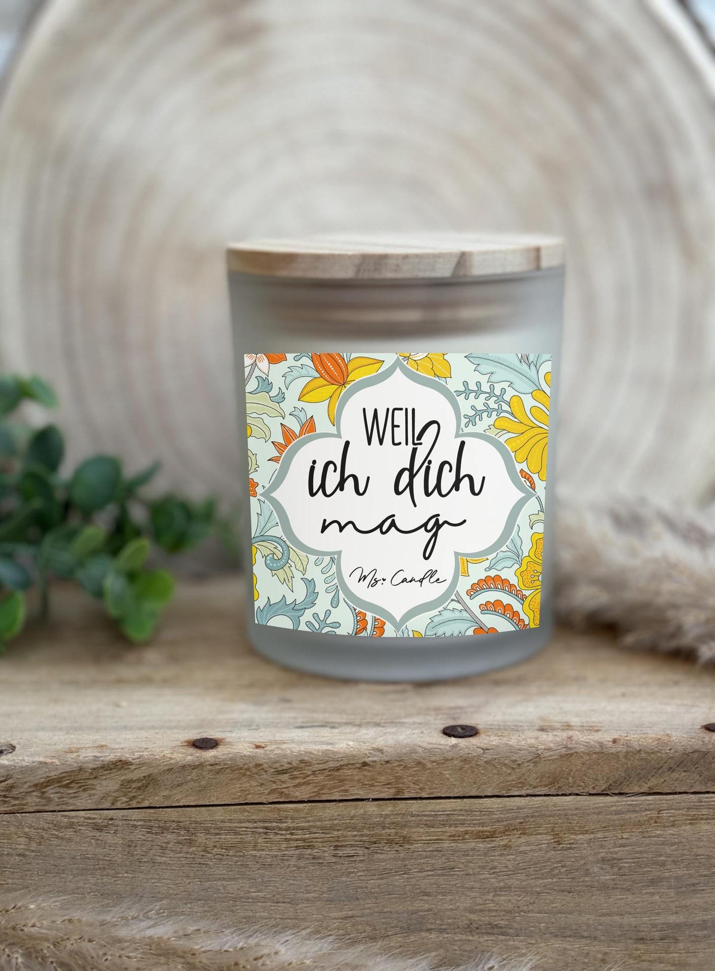 Duftkerze mit Botschaft - Weil ich dich mag