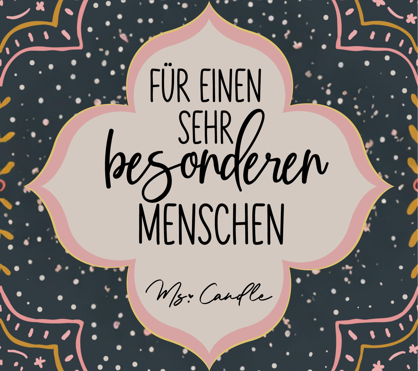 Duftkerze mit Botschaft - Weil ich dich mag