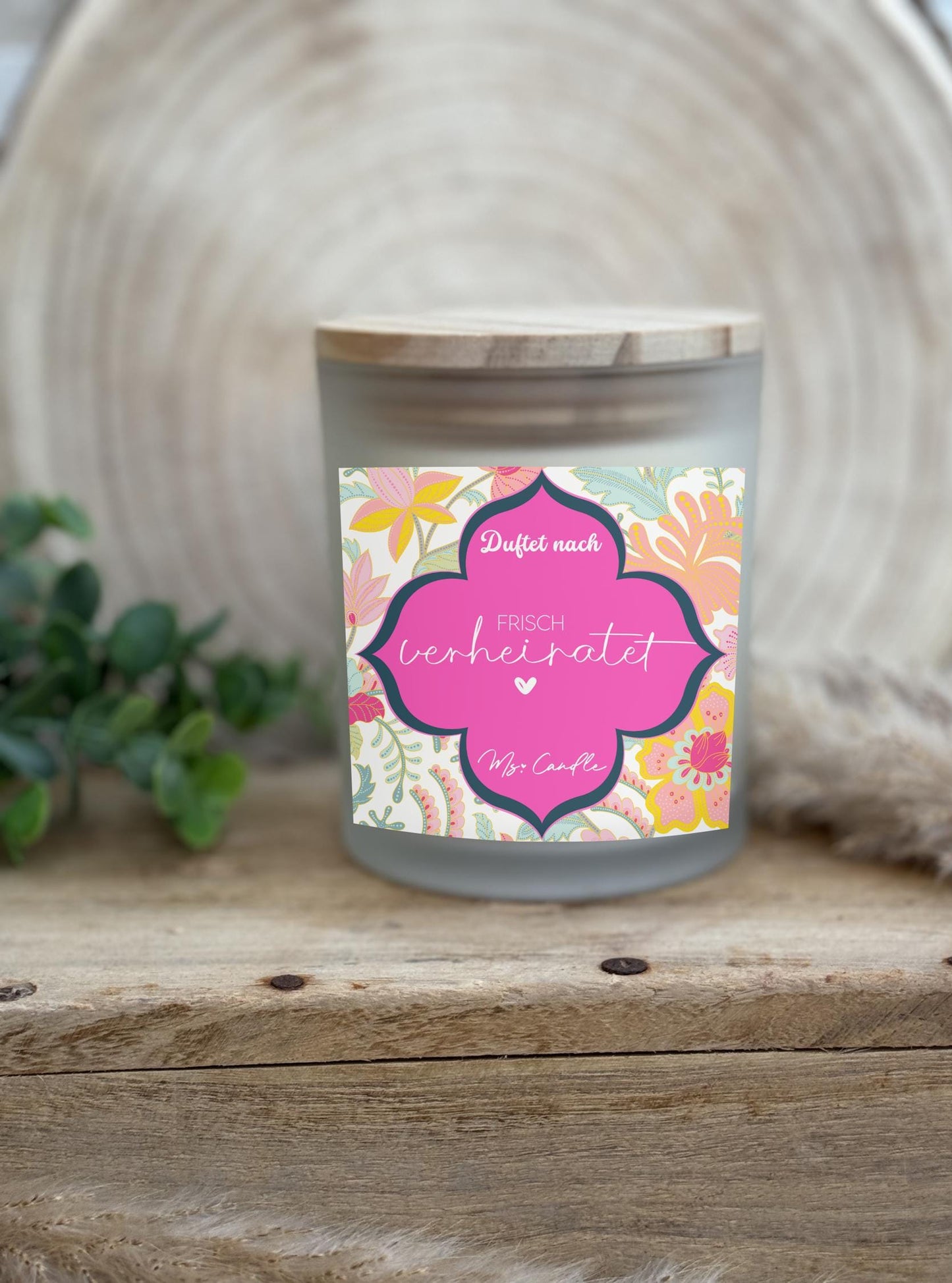 Kerze Hochzeitsgeschenk Ehepaar Hochzeitstag Geschenk Duftkerze mit Spruch Frisch verheiratet Sojawachs Kerze Hochzeit Brautpaar Geschenk