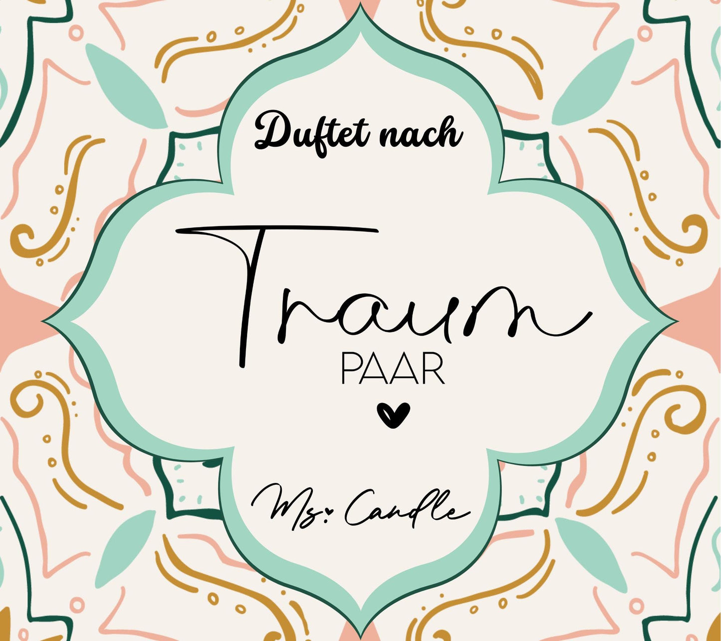 Duftkerze mit Botschaft - Traumpaar