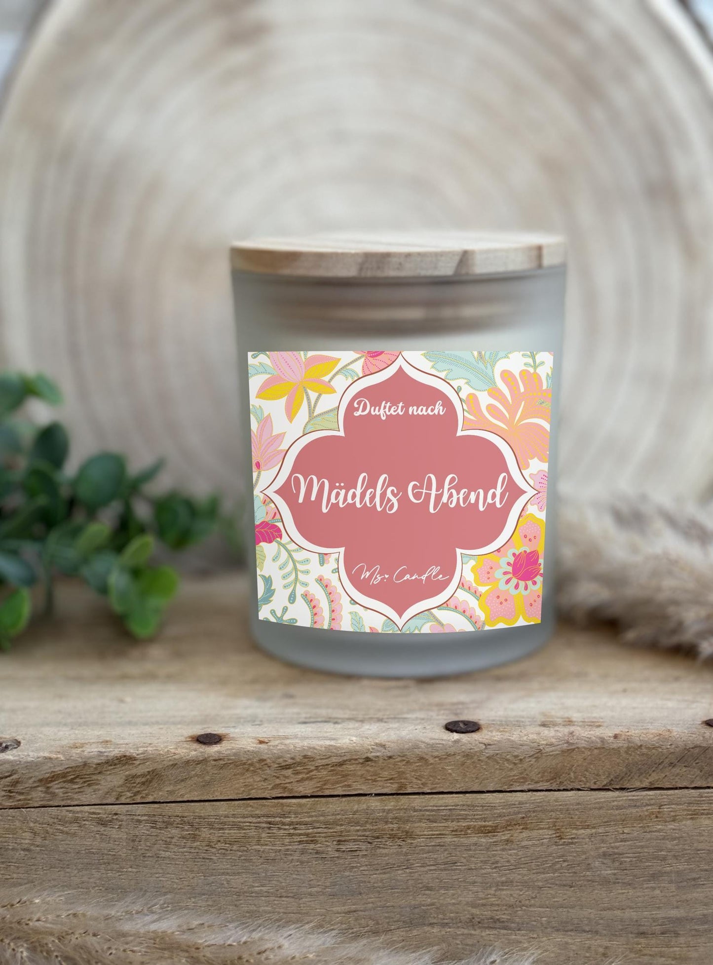Duftkerze mit Botschaft - Mädelsabend
