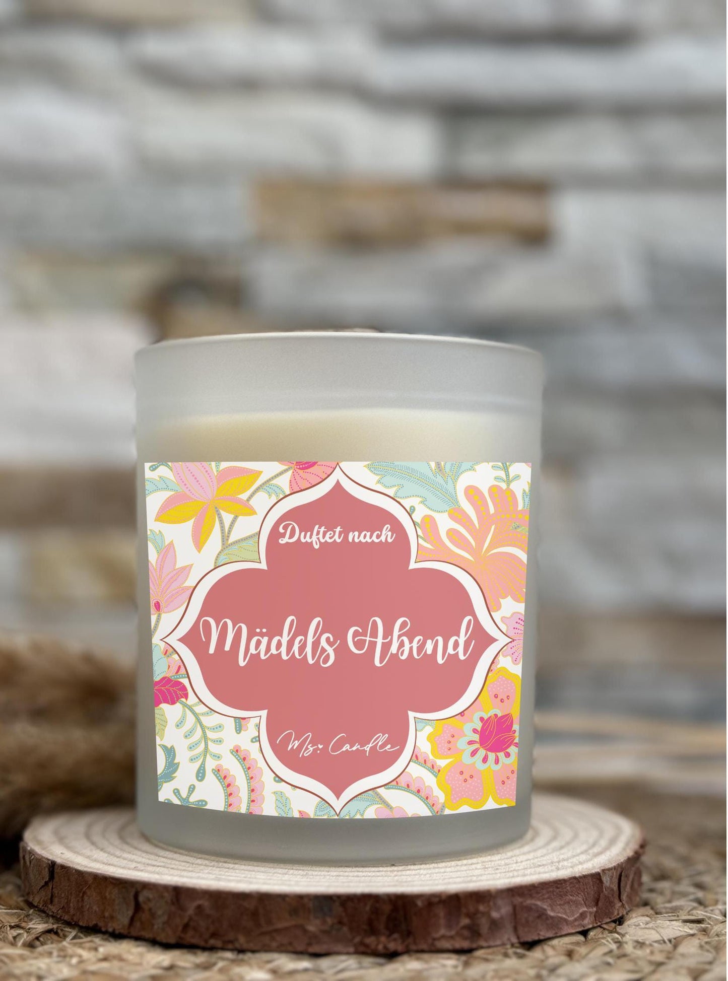 Duftkerze mit Botschaft - Mädelsabend