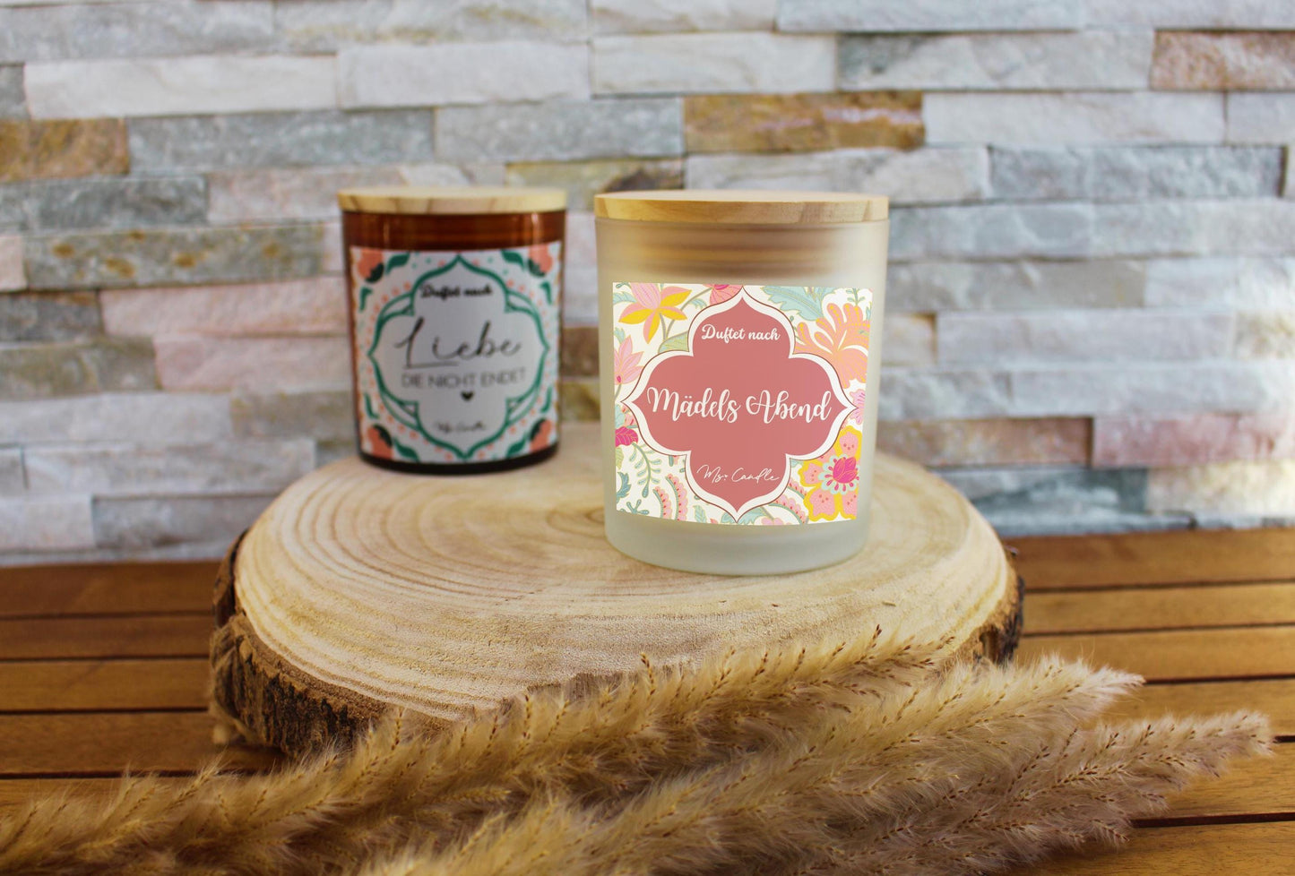 Duftkerze mit Botschaft - Mädelsabend