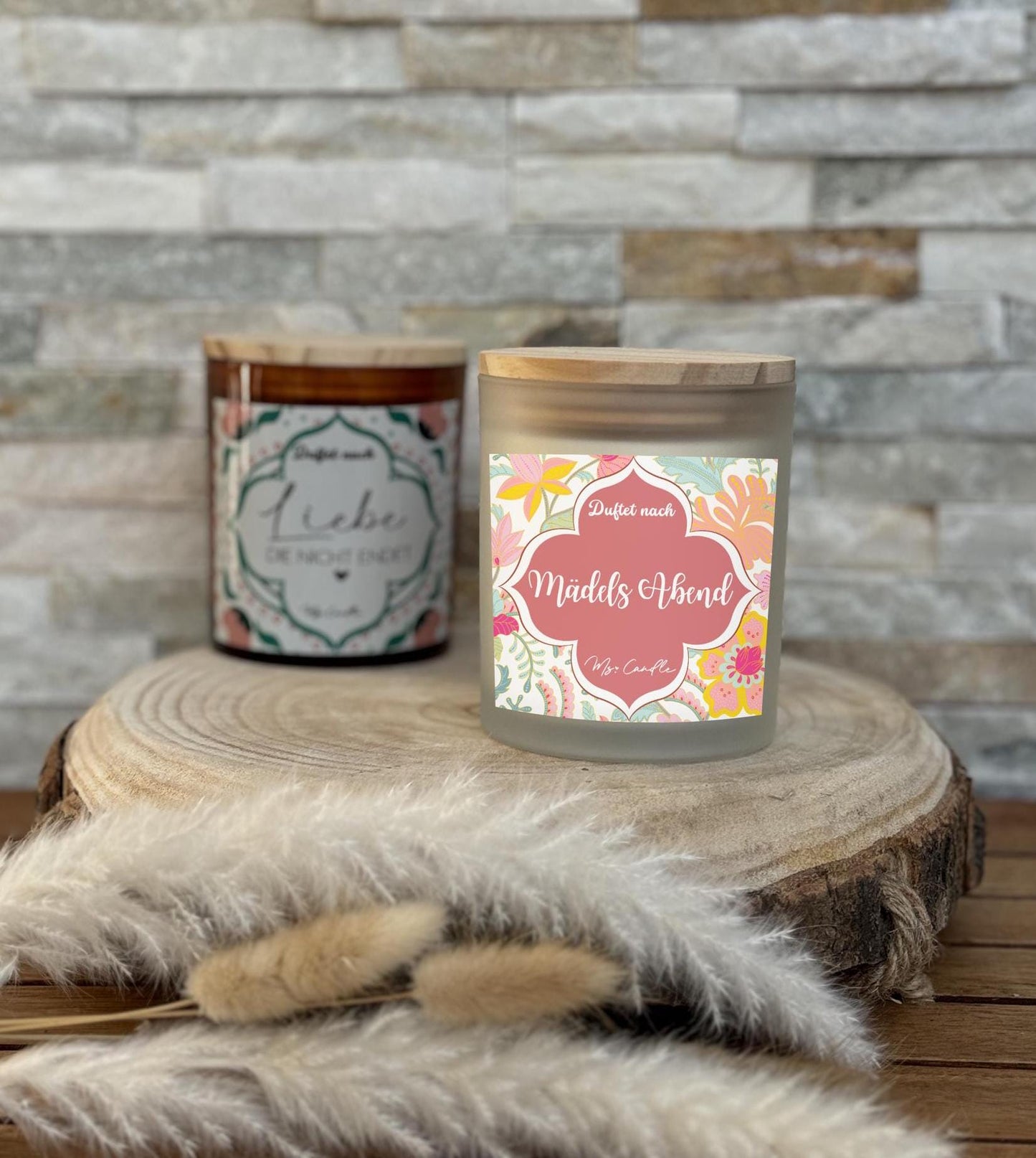 Duftkerze mit Botschaft - Mädelsabend