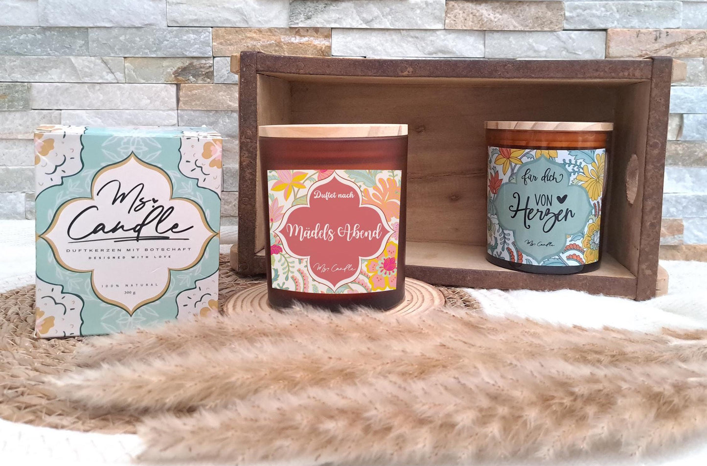 Duftkerze mit Botschaft - Mädelsabend