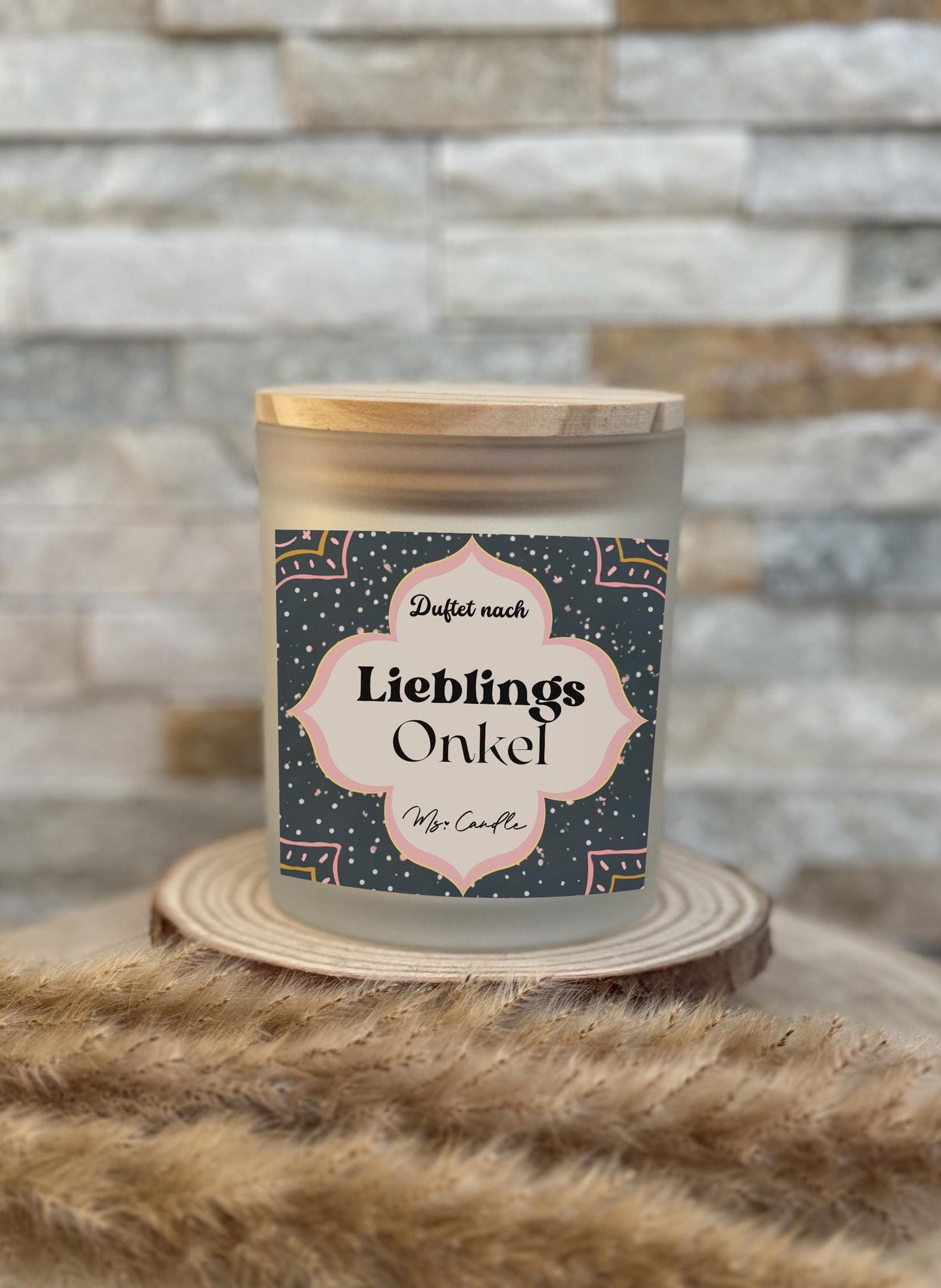 Duftkerze mit Botschaft - Lieblings Onkel