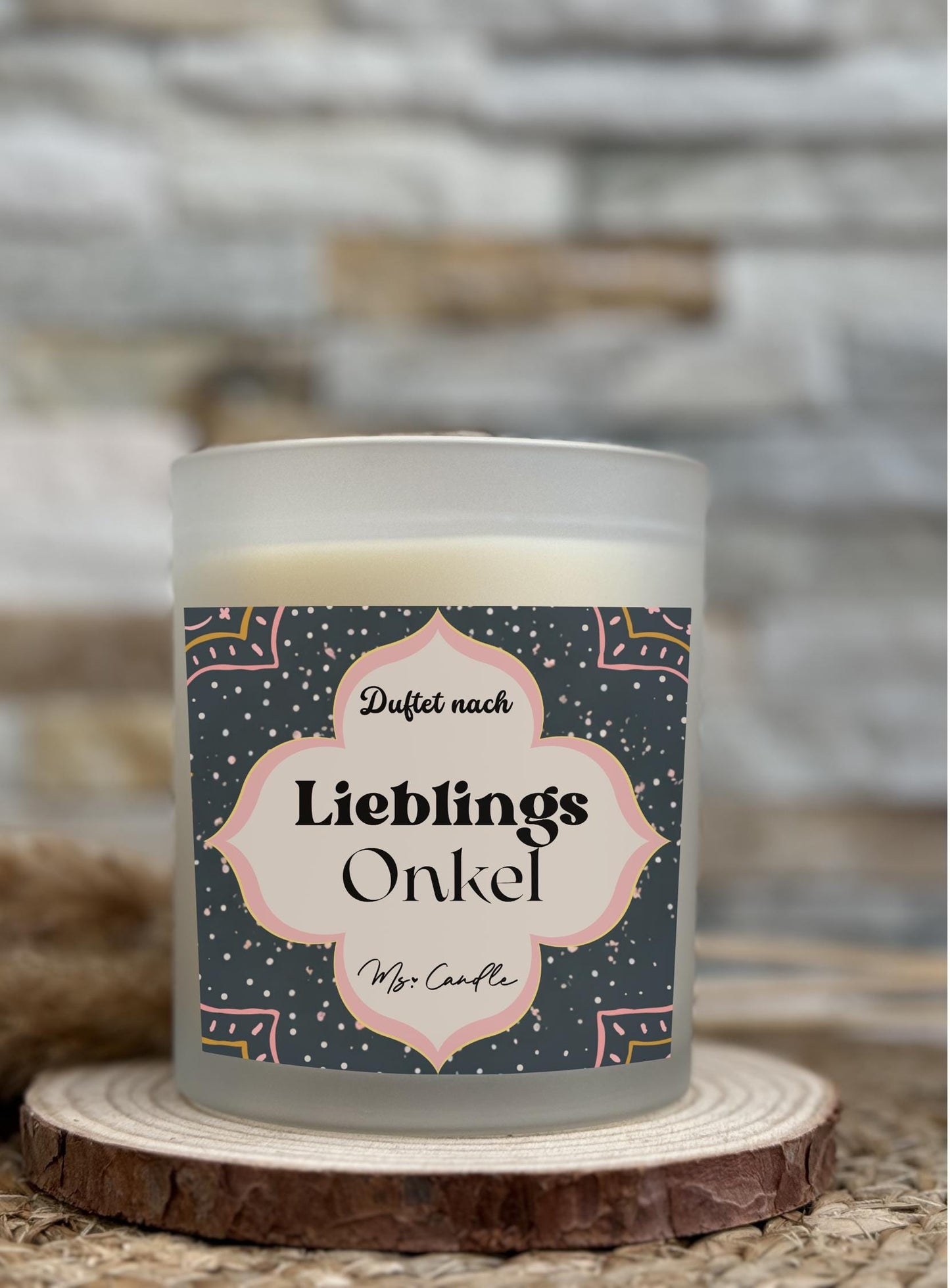 Duftkerze mit Botschaft - Lieblings Onkel