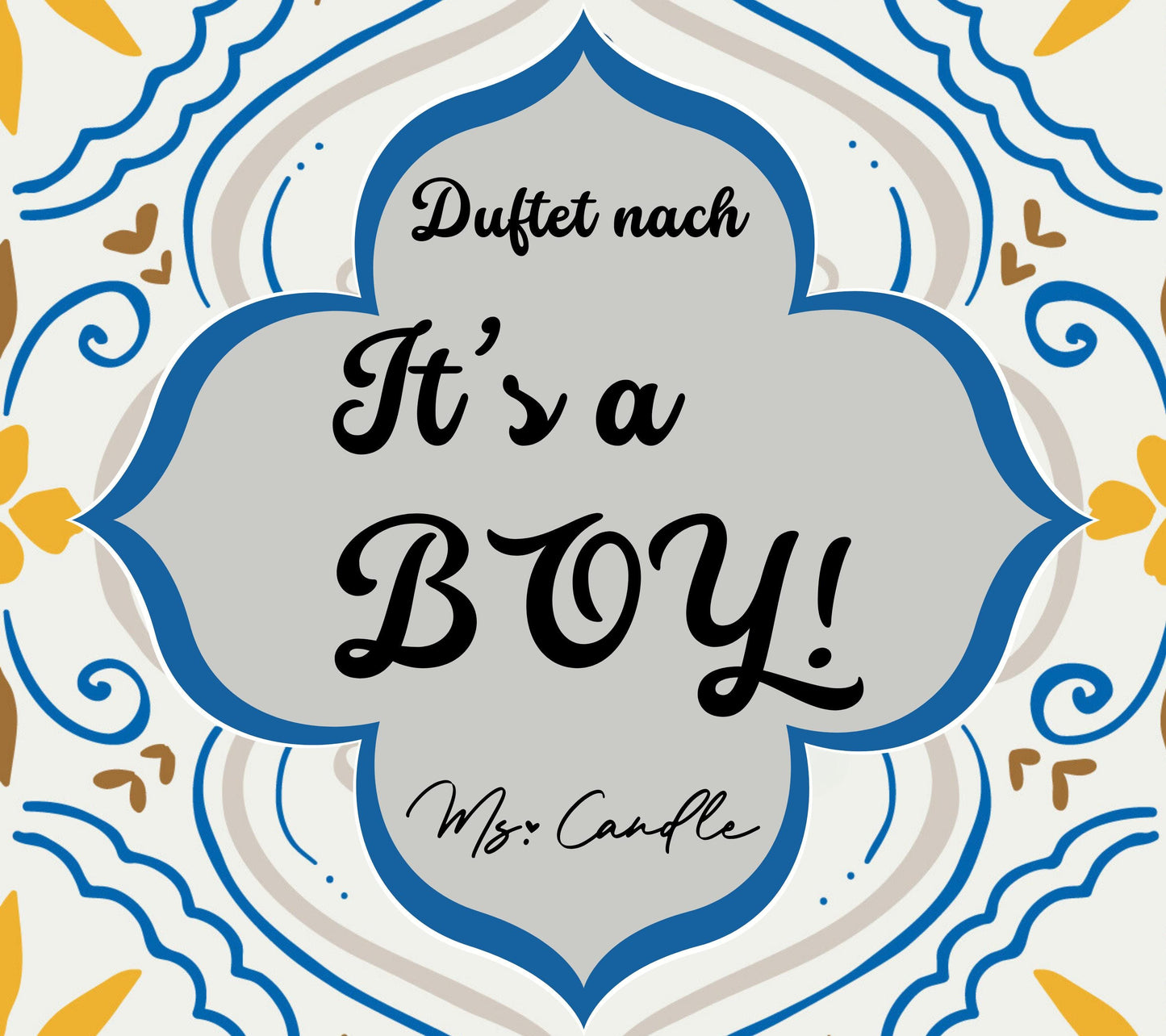 Duftkerze mit Botschaft - It´s a Boy