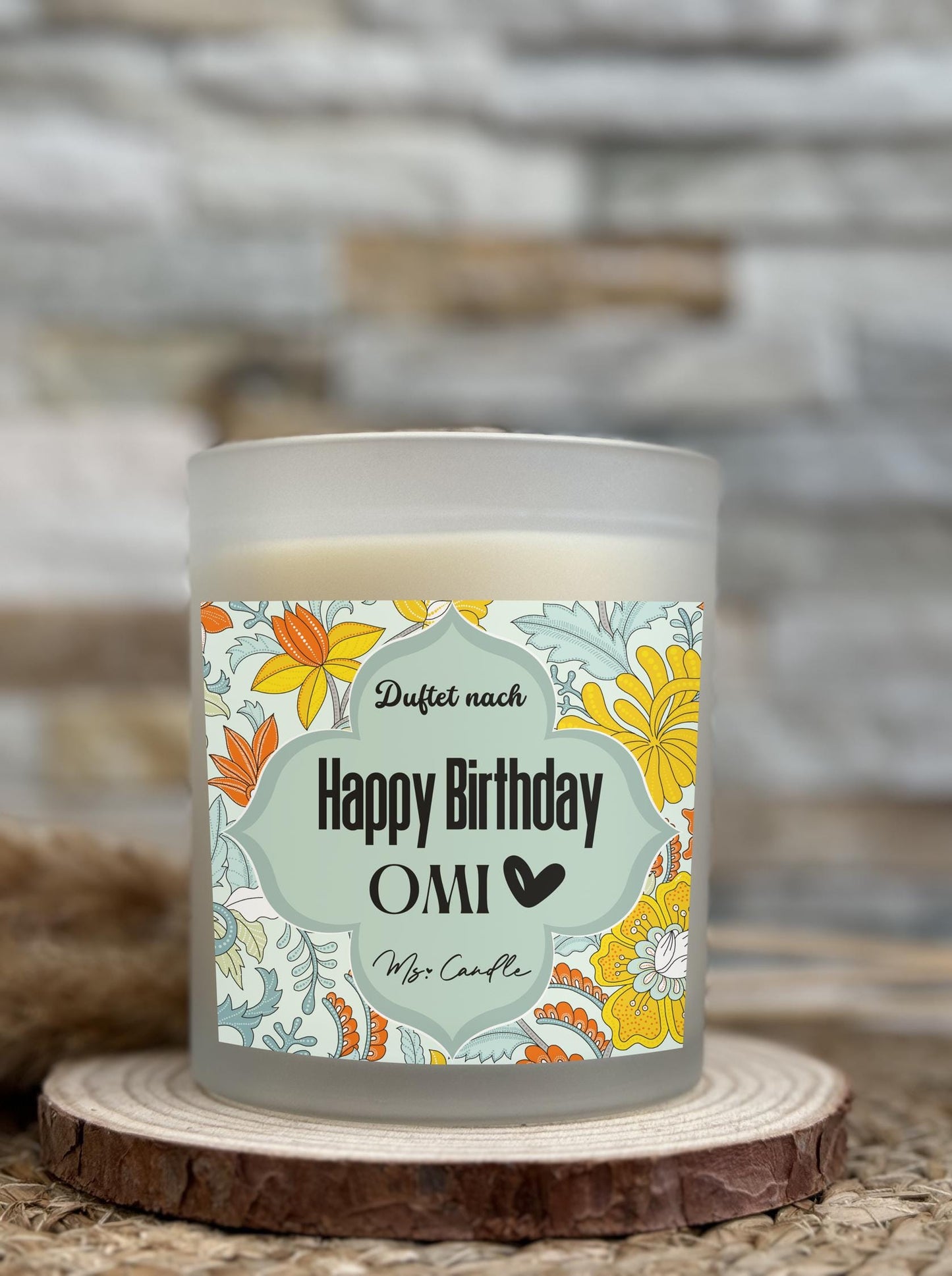 Geschenk für Oma Duftkerze mit Botschaft Geburtstagsgeschenk für Oma Geschenk Sojawachs Kerze mit Spruch für Oma Geschenkidee