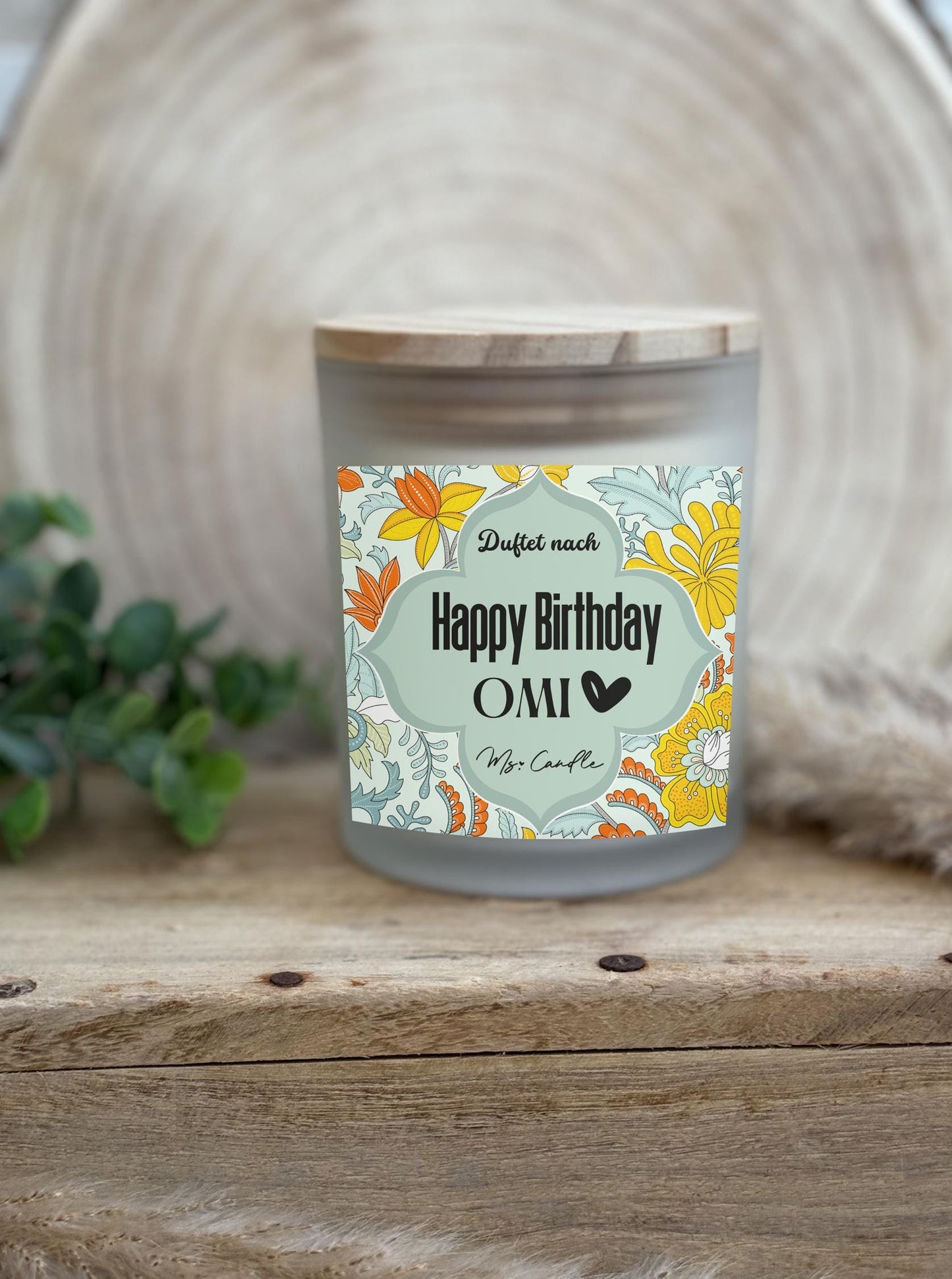 Geschenk für Oma Duftkerze mit Botschaft Geburtstagsgeschenk für Oma Geschenk Sojawachs Kerze mit Spruch für Oma Geschenkidee