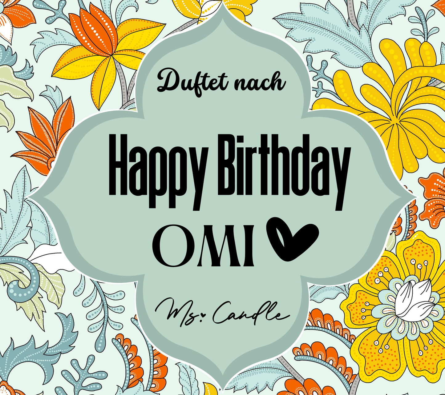 Geschenk für Oma Duftkerze mit Botschaft Geburtstagsgeschenk für Oma Geschenk Sojawachs Kerze mit Spruch für Oma Geschenkidee