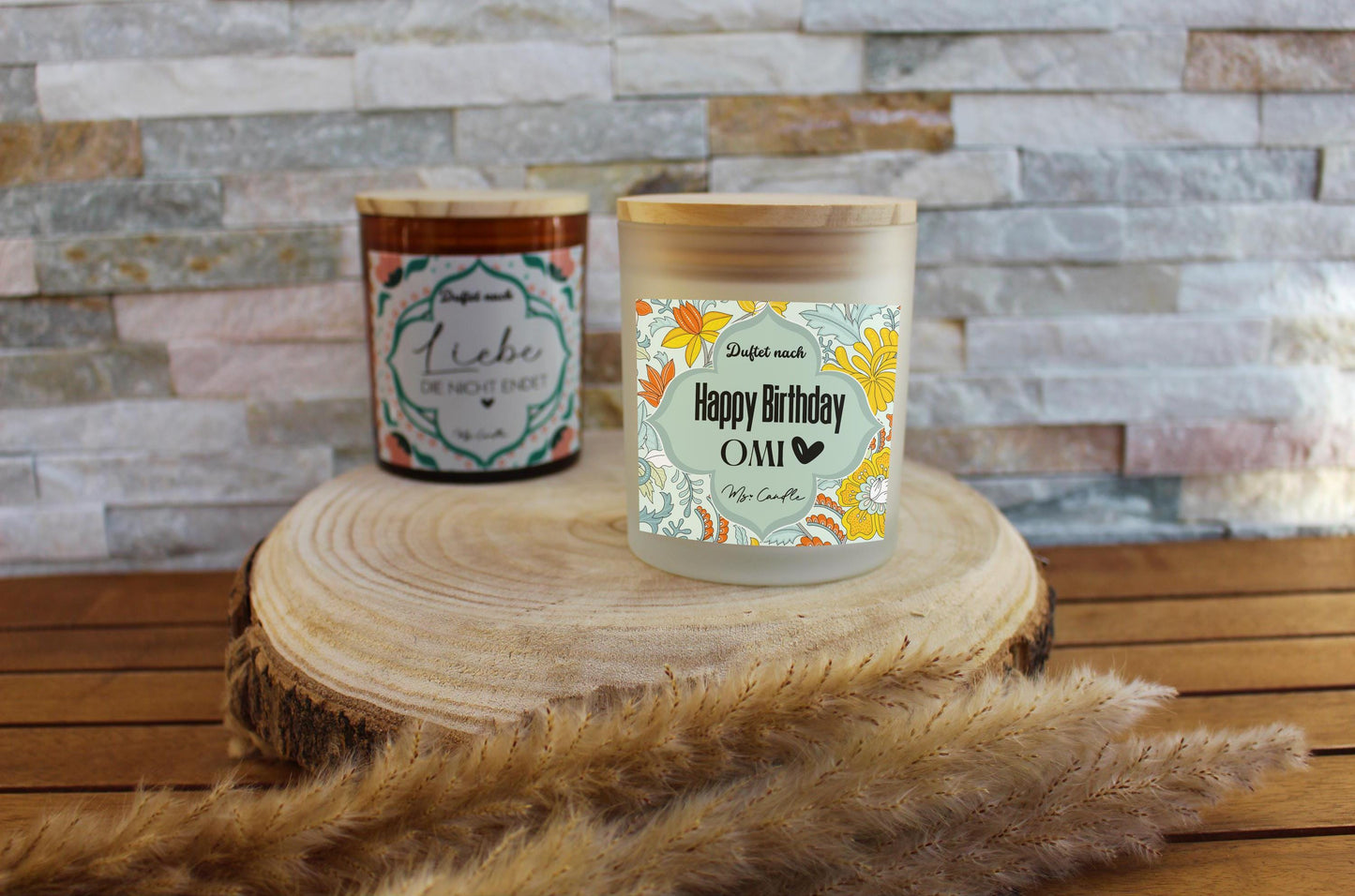Geschenk für Oma Duftkerze mit Botschaft Geburtstagsgeschenk für Oma Geschenk Sojawachs Kerze mit Spruch für Oma Geschenkidee