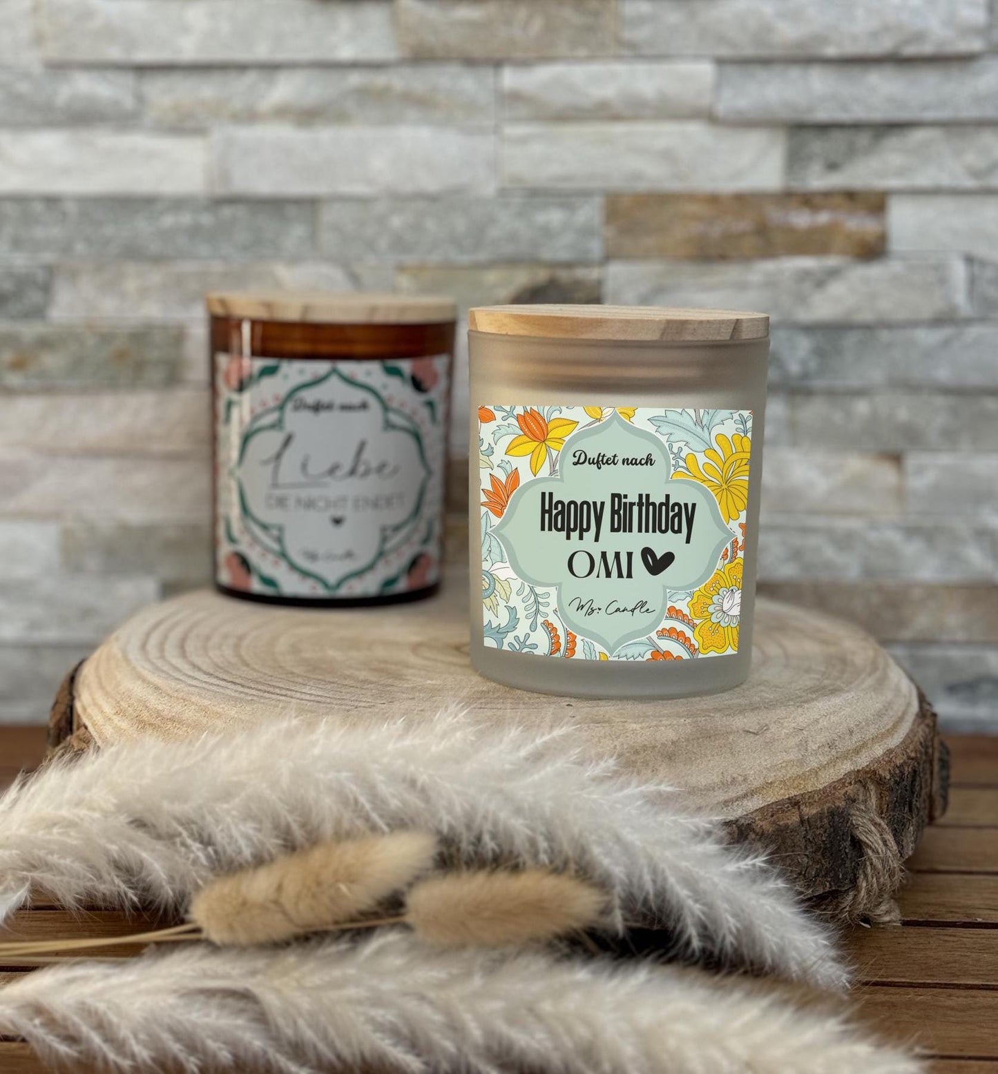 Geschenk für Oma Duftkerze mit Botschaft Geburtstagsgeschenk für Oma Geschenk Sojawachs Kerze mit Spruch für Oma Geschenkidee