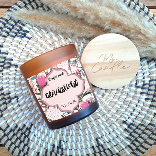 Duftkerze mit Botschaft - Glückslicht