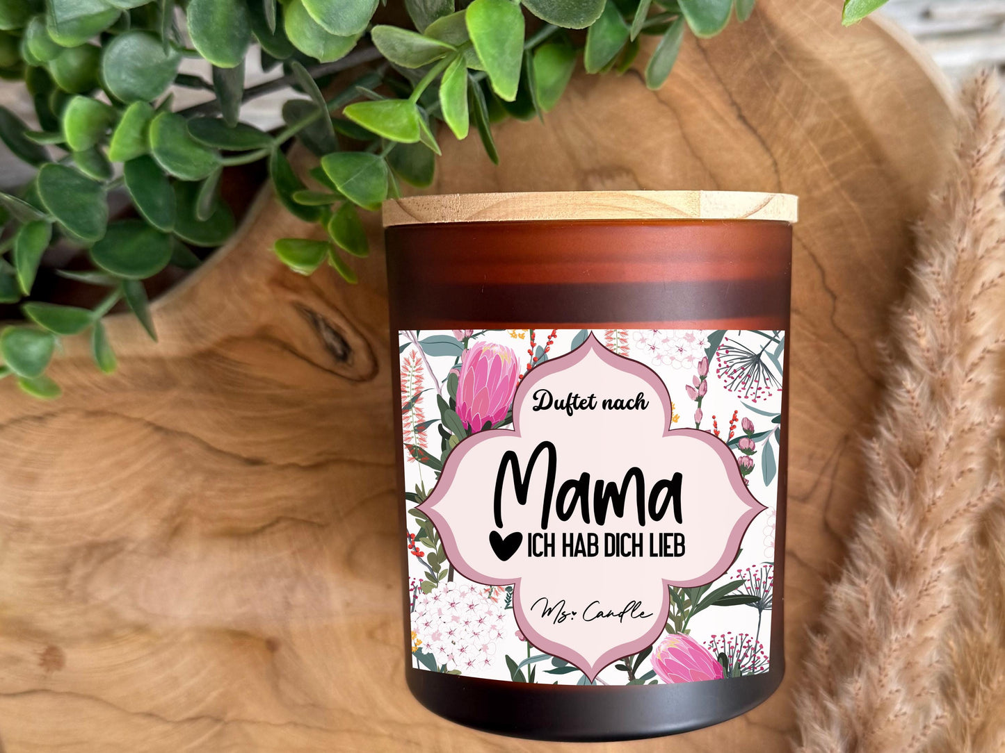Geschenk für Mama Duftkerze mit Spruch beste Mama Geschenk zum Muttertag Sojawachs Kerze mit Spruch für Mama Geschenkidee als Dankeschön