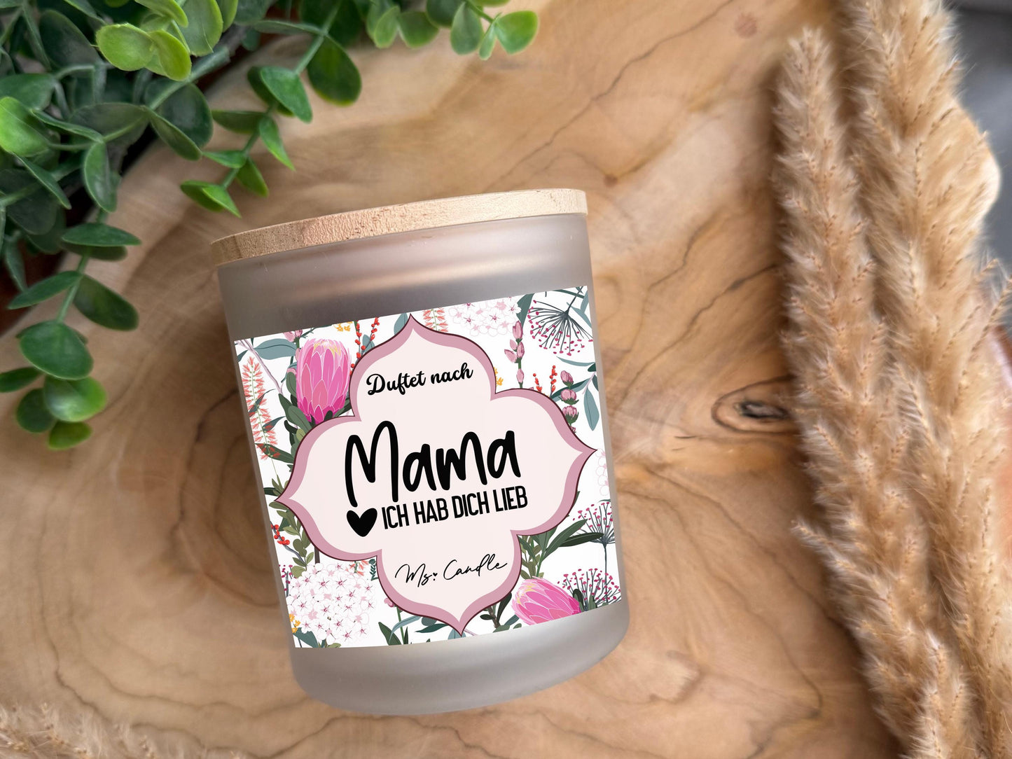 Geschenk für Mama Duftkerze mit Spruch beste Mama Geschenk zum Muttertag Sojawachs Kerze mit Spruch für Mama Geschenkidee als Dankeschön