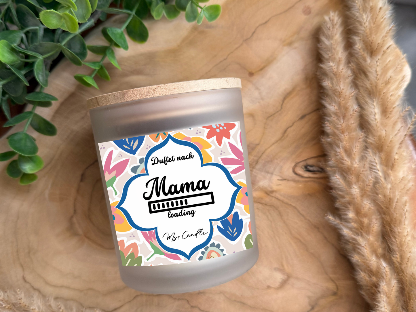 Duftkerze mit Botschaft - Mama Loading