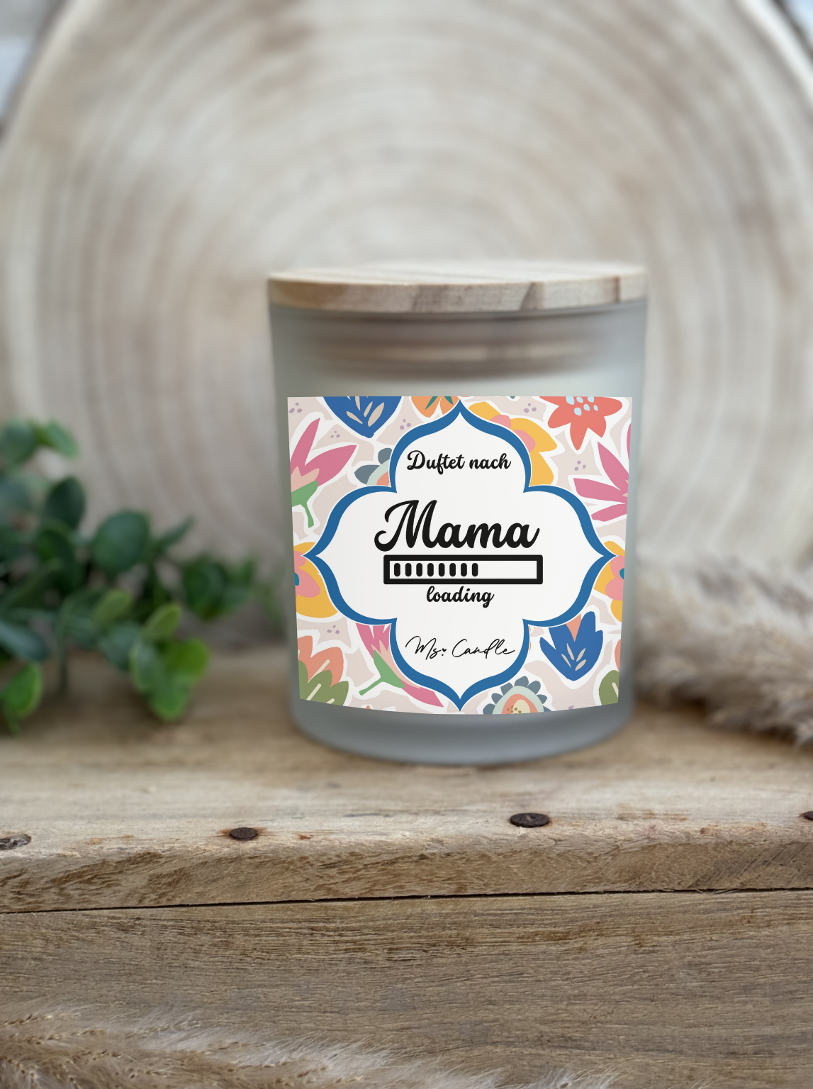 Duftkerze mit Botschaft - Mama Loading