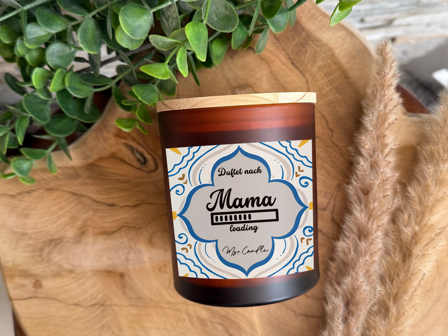 Duftkerze mit Botschaft  - Mama Loading